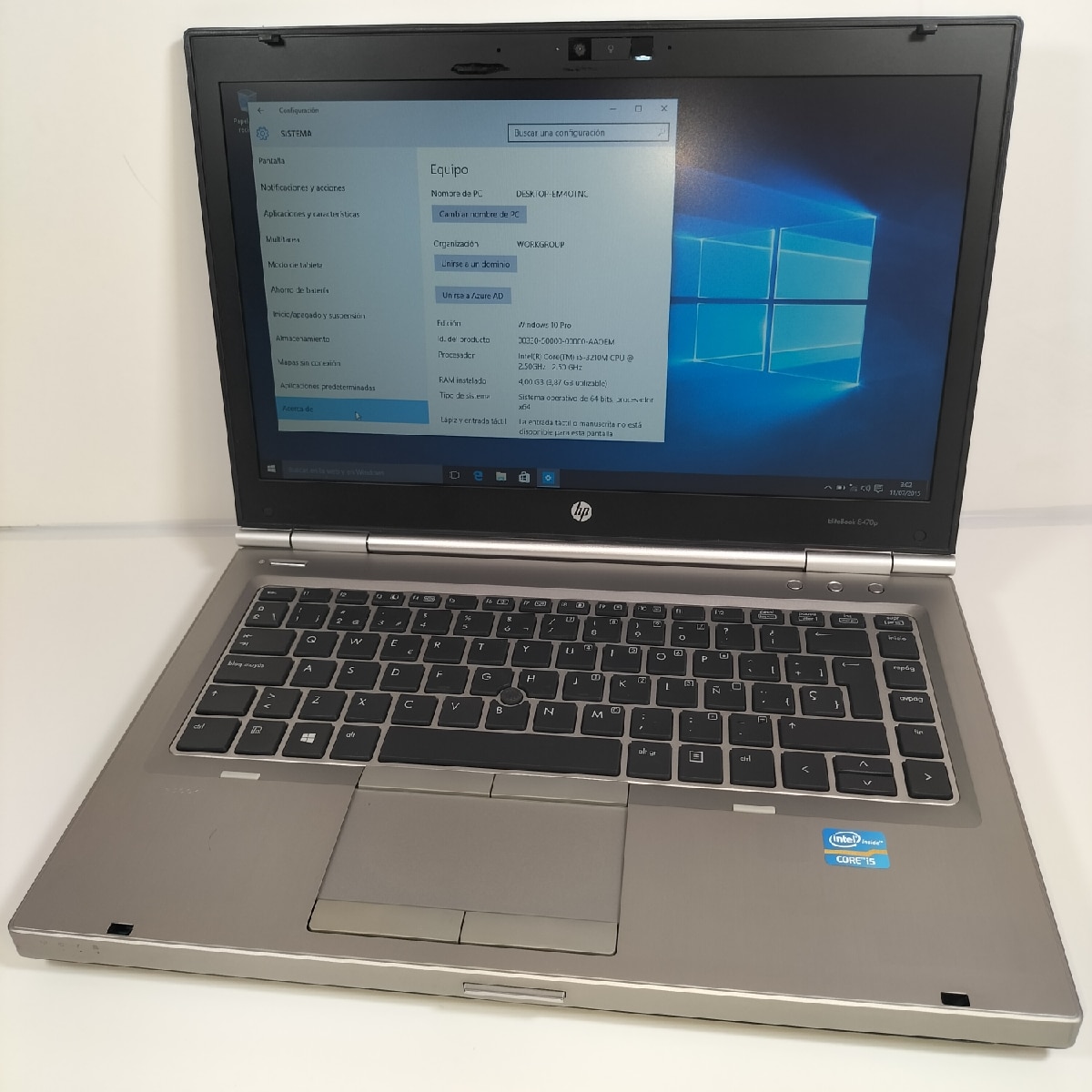 HP EliteBook 8470p. i5-3210M, 4GB RAM, 1TB HDD, 14"
