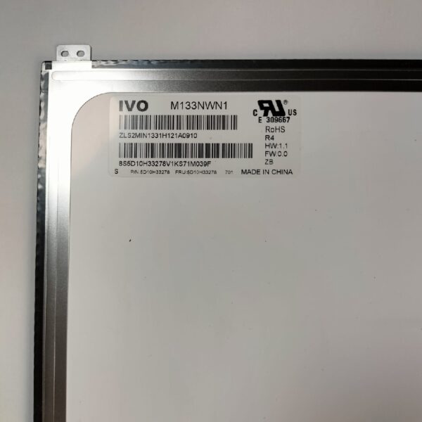 Pantalla IVO M133NWN1. 13,3", 30 pines. Lenovo thinkpad E31-80 y otros - Imagen 2