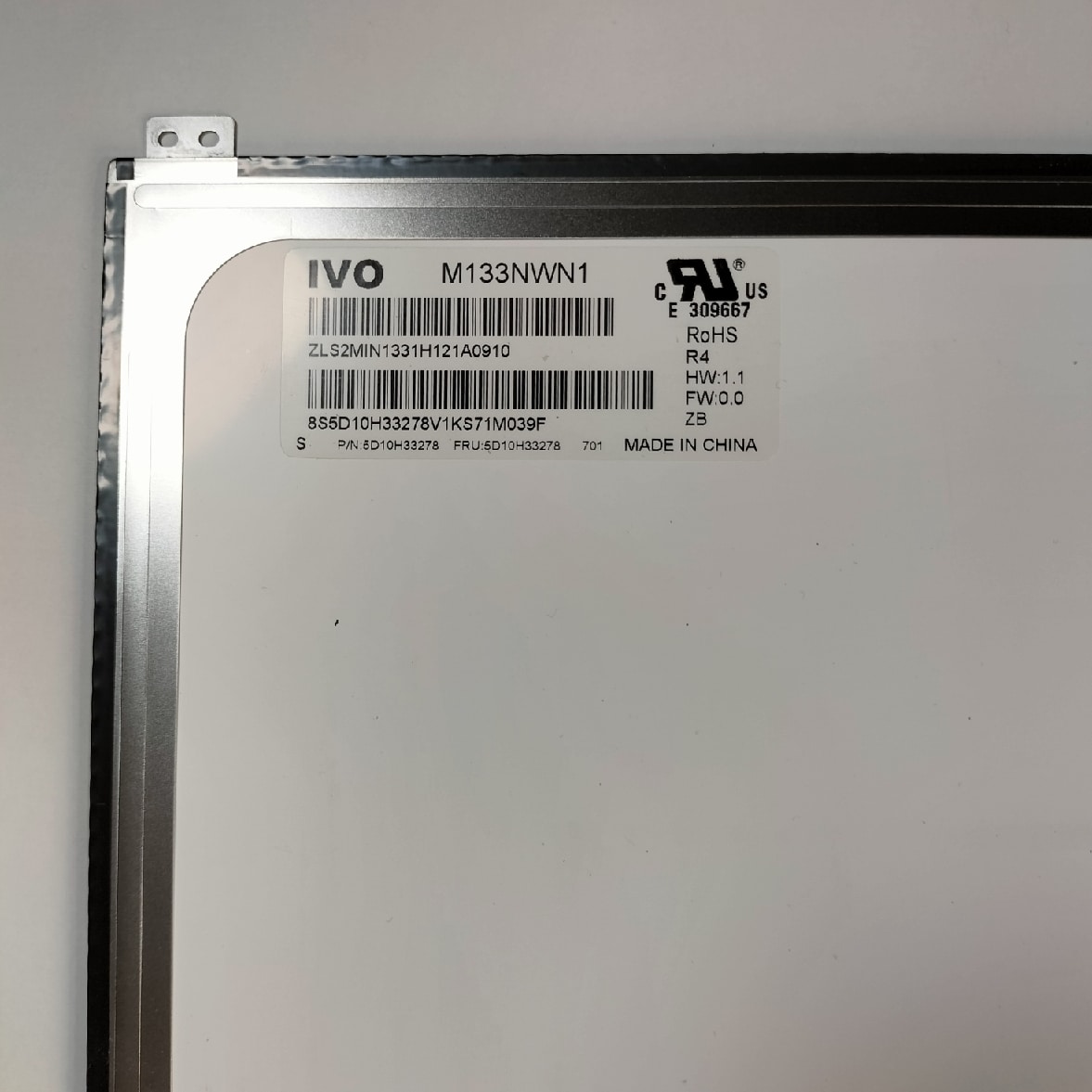 Pantalla IVO M133NWN1. 13,3", 30 pines. Lenovo thinkpad E31-80 y otros - Imagen 2