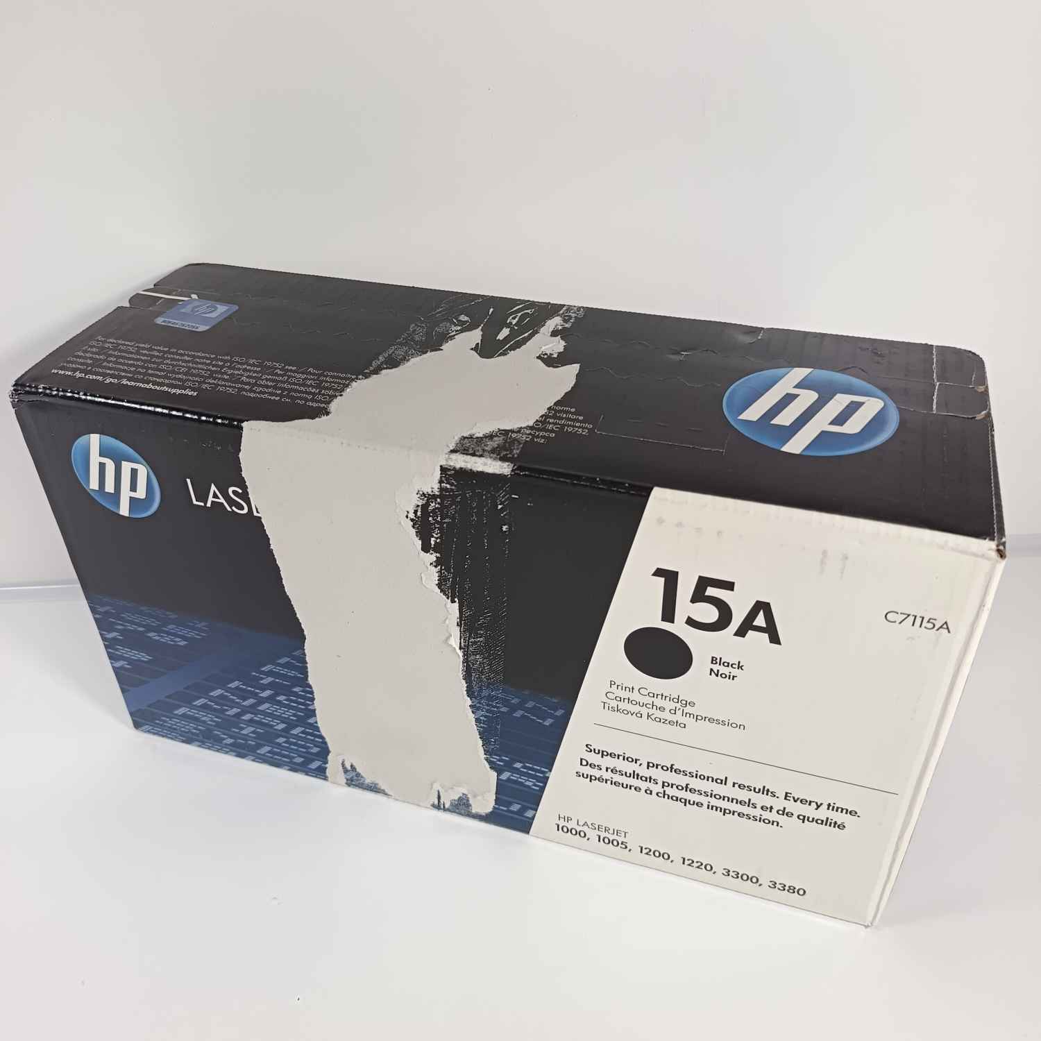 Tóner original negro HP 15A C7115A. Nuevo