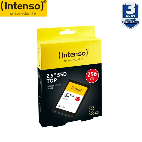 SSD de 256GB Intenso. 2,5, Sata III, 550 MB/s, 6 Gbit/s-universovyoleta.es
