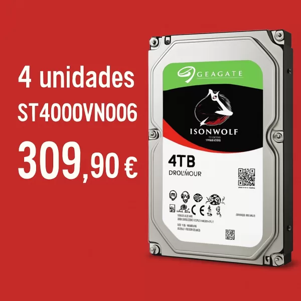 Seagate ST4000VN006 IronWolf 4TB 3.5. HDD NAS - Imagen 2