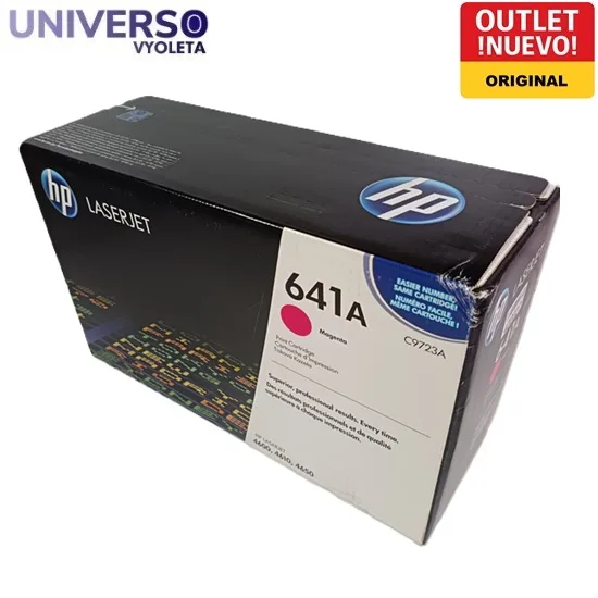 Toner magenta HP 641A C9723A. Para Laserjet. Cartucho original HP en outlet universovyoleta.es