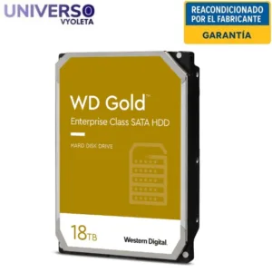 Disco duro WD WD181KRYZ 18TB para almacenamiento. Disco duro reacondicionado por el fabricante universovyoleta.es. Con garantía