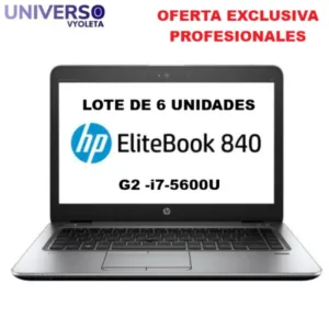 LOTE 6 HP EliteBook 840 G2. i7-5600U, 8GB RAM, Cargador