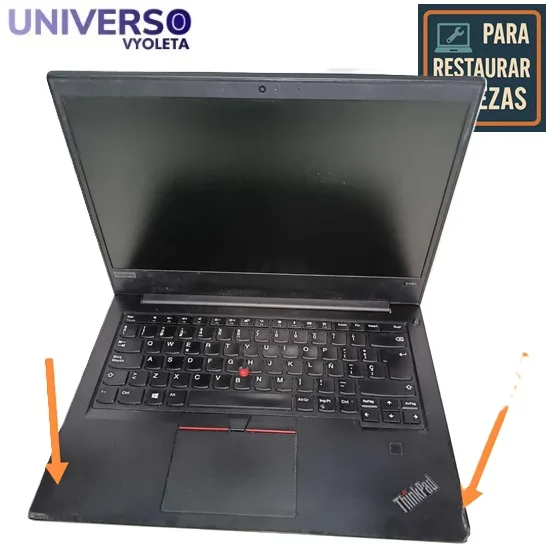 Lenovo ThinkPad E480 i5-7200U. Incompleto, defectos estéticos - Imagen 2