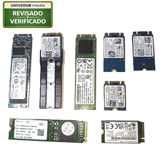 Lote 8 SSD NVMe M.2 de 128GB a 512GB