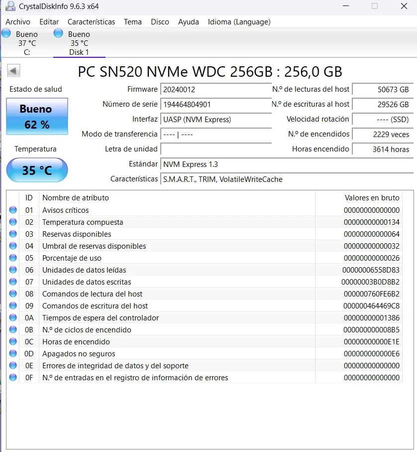 Lote 8 SSD NVMe M.2 de 128GB a 512GB - Imagen 5