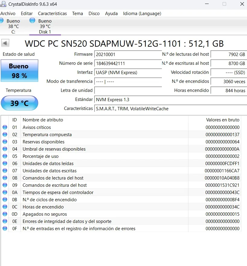 Lote 8 SSD NVMe M.2 de 128GB a 512GB - Imagen 6