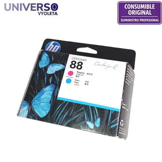 Cabezal original HP 88 C9382 magenta y cian