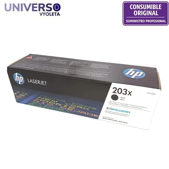 Cartucho de Tóner original HP 203X CF540X negro