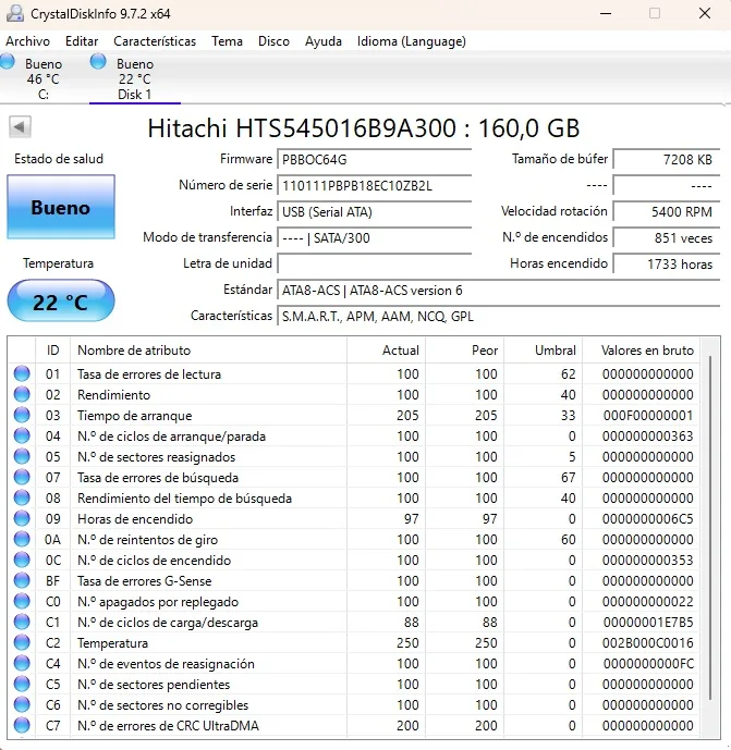 HHD Disco duro 320GB (7), 160GB (1), 80GB (2) 2.5 SATA. Portátil consolas - Imagen 11