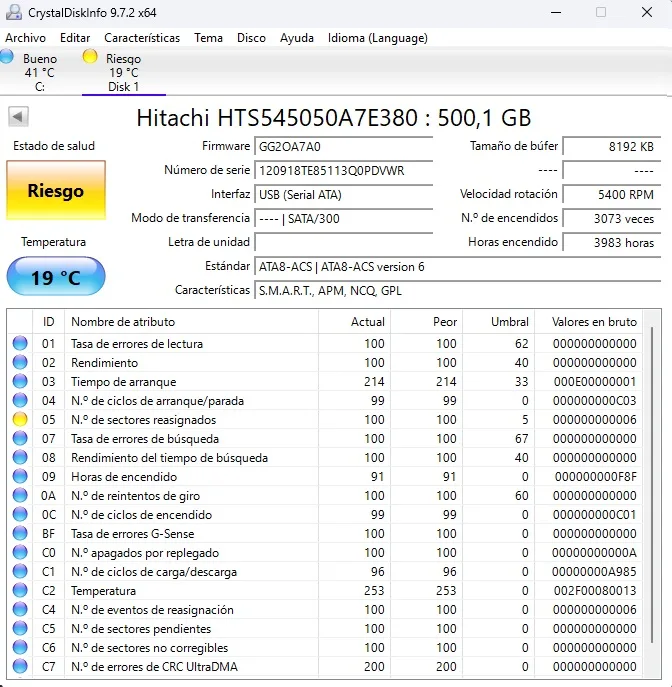 Lote 9 HHD Disco duro SATA 2.5 DEFECTUOSOS, Riesgo. Portátil, consolas. - Imagen 9