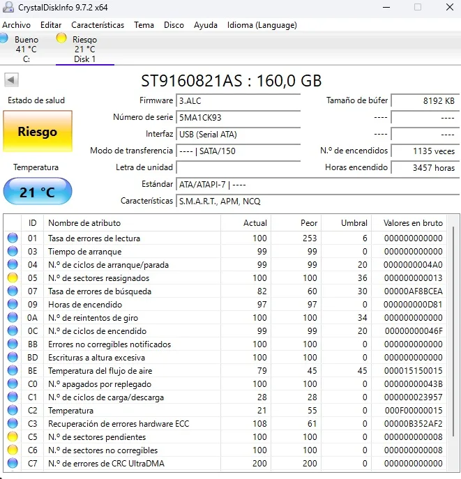 Lote 9 HHD Disco duro SATA 2.5 DEFECTUOSOS, Riesgo. Portátil, consolas. - Imagen 4