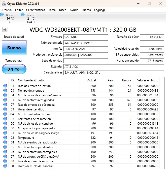 HHD Disco duro 320GB (7), 160GB (1), 80GB (2) 2.5 SATA. Portátil consolas - Imagen 8