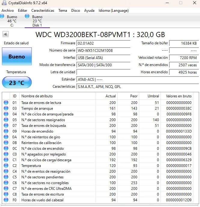 HHD Disco duro 320GB (7), 160GB (1), 80GB (2) 2.5 SATA. Portátil consolas - Imagen 7