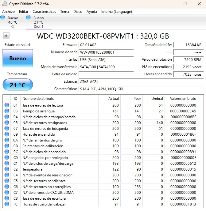 HHD Disco duro 320GB (7), 160GB (1), 80GB (2) 2.5 SATA. Portátil consolas - Imagen 6