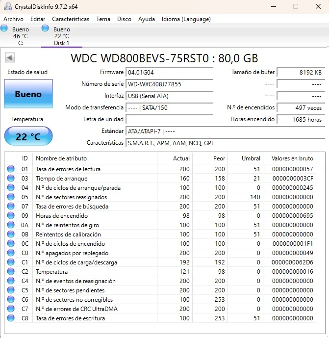 HHD Disco duro 320GB (7), 160GB (1), 80GB (2) 2.5 SATA. Portátil consolas - Imagen 10