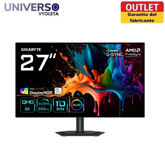 GIGABYTE MO27Q28G Monitor Gaming OLED 27 QHD
