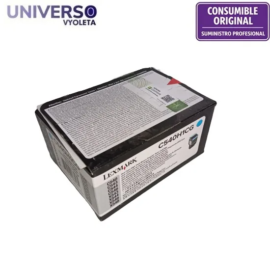 Tóner Cian Lexmark C540H1CG. Original Alta capacidad
