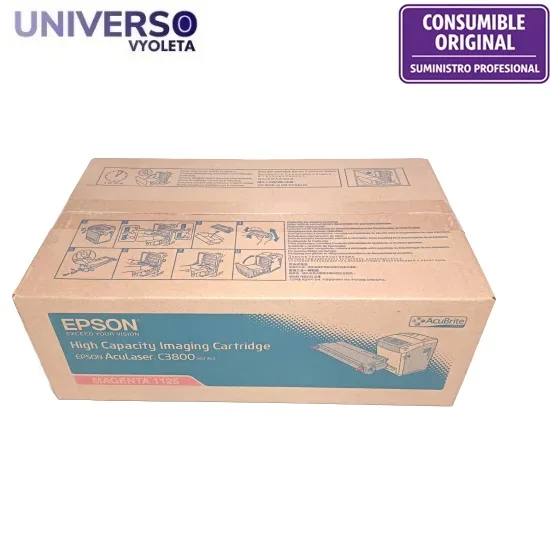 Tóner Epson magenta 1125 Original. Aculaser C3800 Series