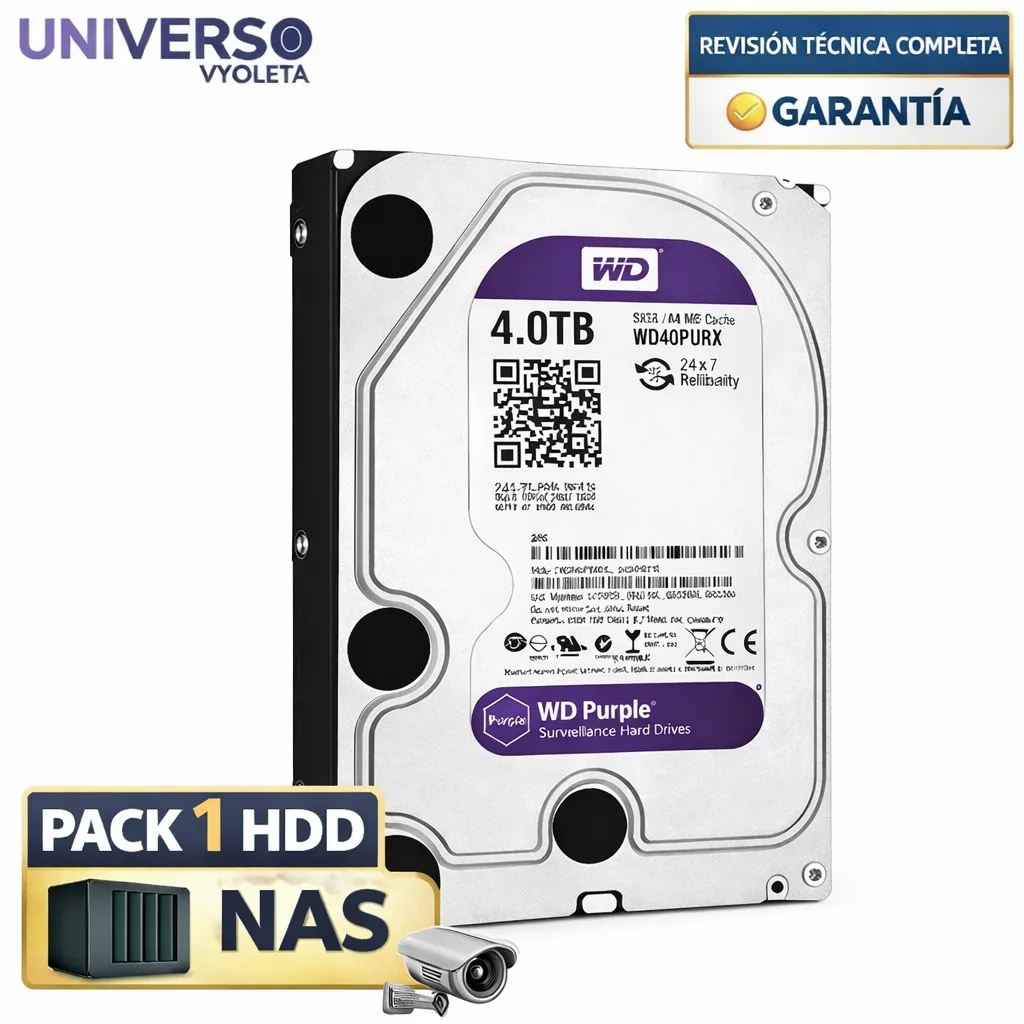 HDD 4TB WD Purple NAS y Videovigilancia