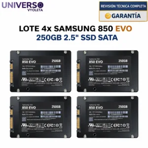 Lote 4 SSD Samsung 850 EVO 250GB de 2.5. Portátiles consolas