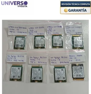 Lote 8 SSD 256GB M.2 2230 NVMe 1.3 PCIe.