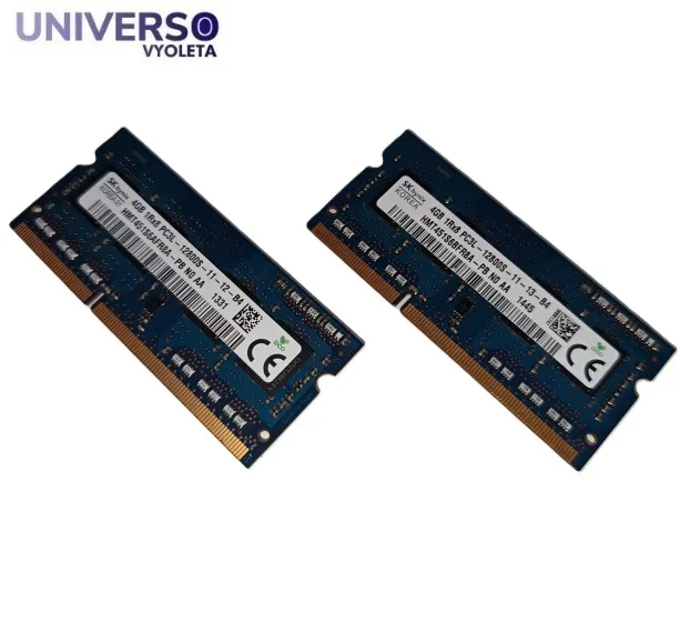 2 Módulos RAM SKhynyx 4GB DDR3L 1Rx8 PC3L-12800S. Total 8GB