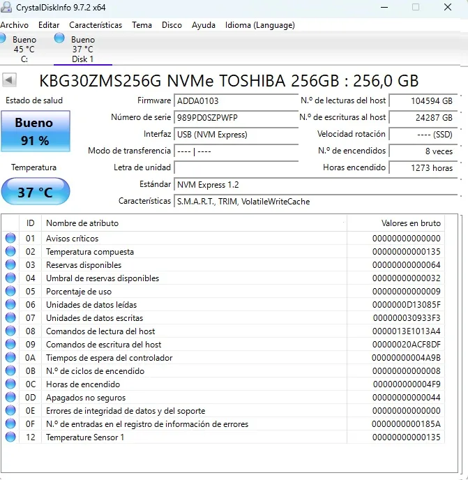 Lote 6 SSD 256GB. Formato M.2 2230 NVMe 1.2 y 1.3. Toshiba, Lite-on - Imagen 7