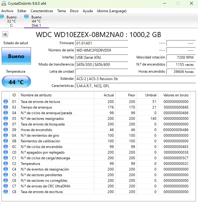 LOTE de 5 HDD 3.5 SATA Seagate y WD 1TB. Salud Bueno - Imagen 6