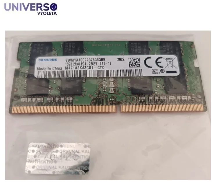 Módulo RAM 16GB DDR4 2Rx8 PC4-2666V, para portátil. SKU: UV-276126