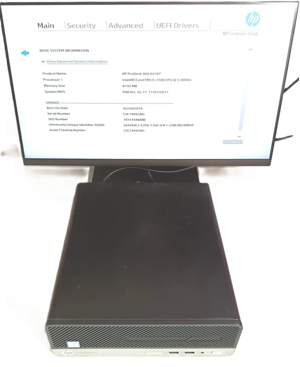 LOTE 4 PCs HP Prodesk 400 G4 SFF. i5-7500, 8GB DDR4. Barebone - Imagen 4