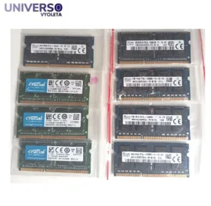 Lote x 8 Módulos RAM 8GB DDR3L, para portátil. Total 64GB