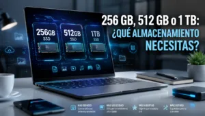 256 GB 512 GB o 1 TB: tamaños de almacenamiento para portátiles explicados