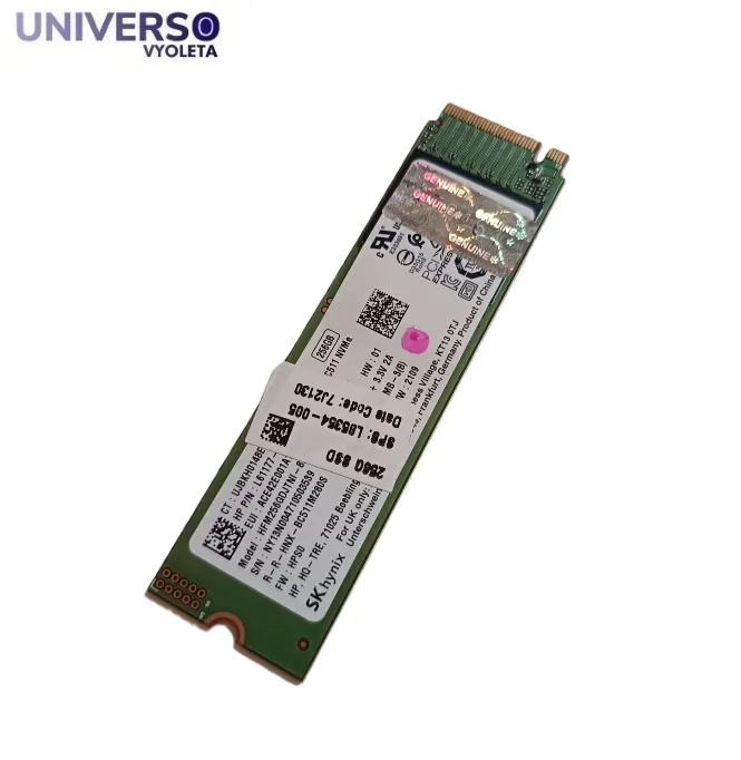 SSD NVMe 2280 256GB. SK hynix BC511. Salud 100%