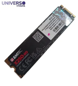 SSD M.2 SATA 2280 512GB. EMTEC X250. Salud 100%