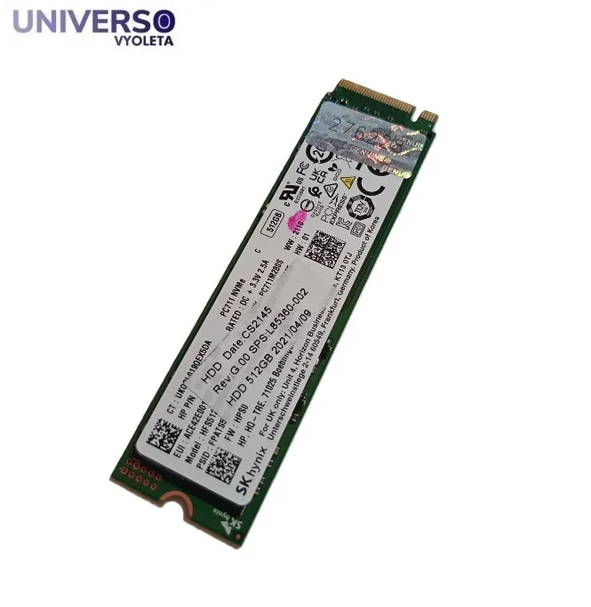 SSD NVMe 2280 512GB. SK hynix PC711. Salud 99%