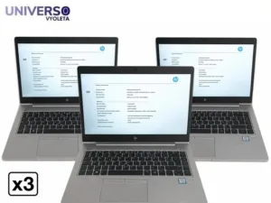 Lote x 3 Portátil HP EliteBook 840 G5, i5-8350U, 8GB RAM, 256GB M.2 SATA, 14"