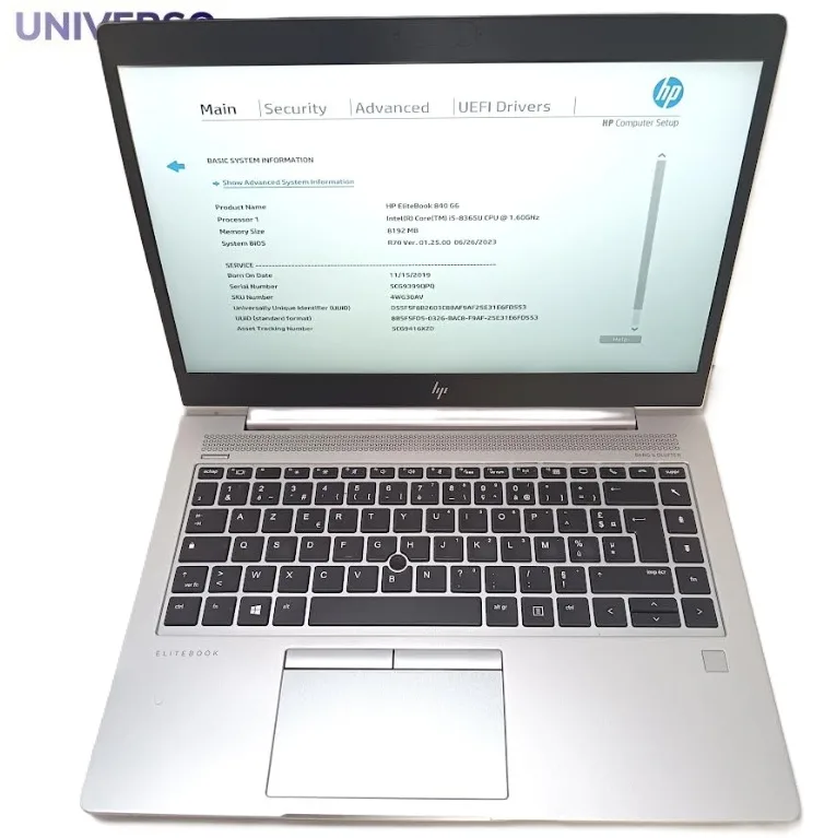 HP EliteBook 840 G6, i5-8365U, 8GB RAM, 14"