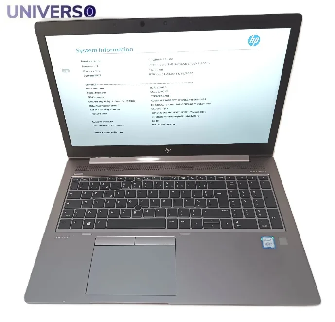 Lote x 2 HP ZBook 15u G6, i7-8565U, 16GB RAM, SSD 512GB M.2 NVMe, 15,6" - Imagen 5