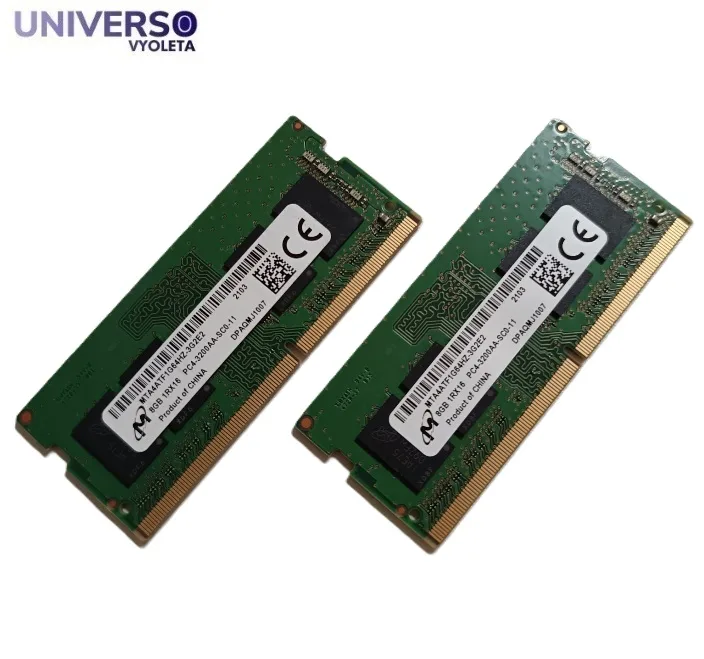 RAM Micron 16GB (2x8GB) DDR4 3200MHz SODIMM para portátiles MTA4ATF1G64HZ-3G2E2