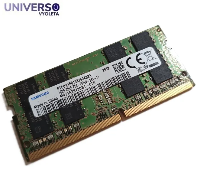 RAM Samsung 16GB DDR4 2666MHz SODIMM para portátiles