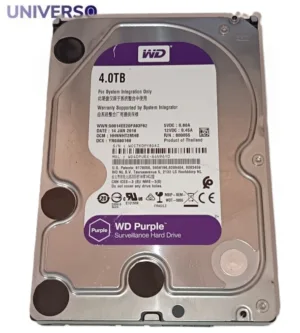 HDD WD Purple WD40PURX 4TB SATA 3.5. Nas y videovigilancia