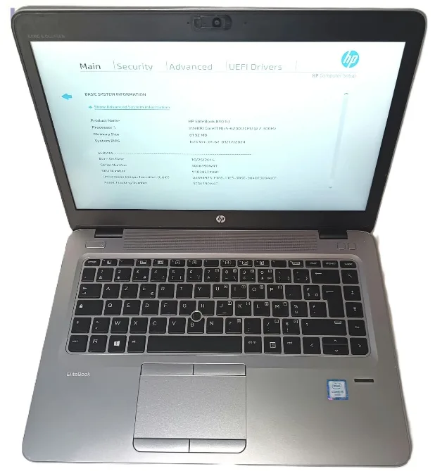HP EliteBook 840 G3. i5-6200U, M.2 256GB, 8GB RAM, 14"