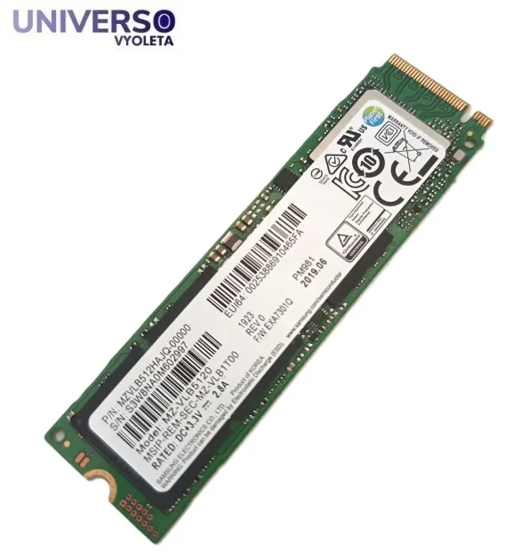SSD M.2 NVMe 2280 512GB. SAMSUNG MZVLB512HAJQ. Salud 97%