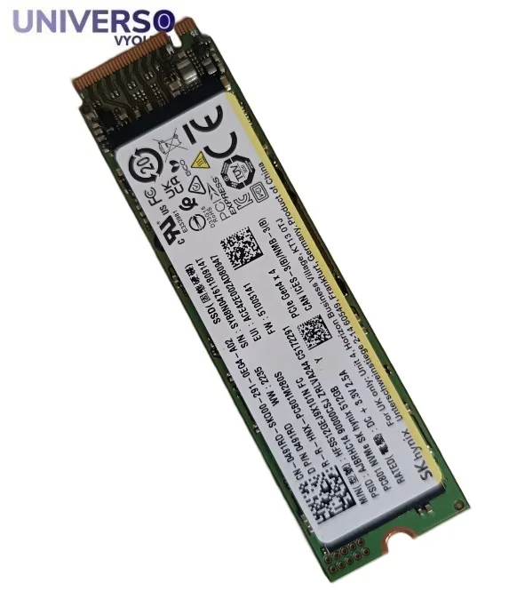 SSD M.2 NVMe 2280 512GB. SK hynix PC801. Salud 100%