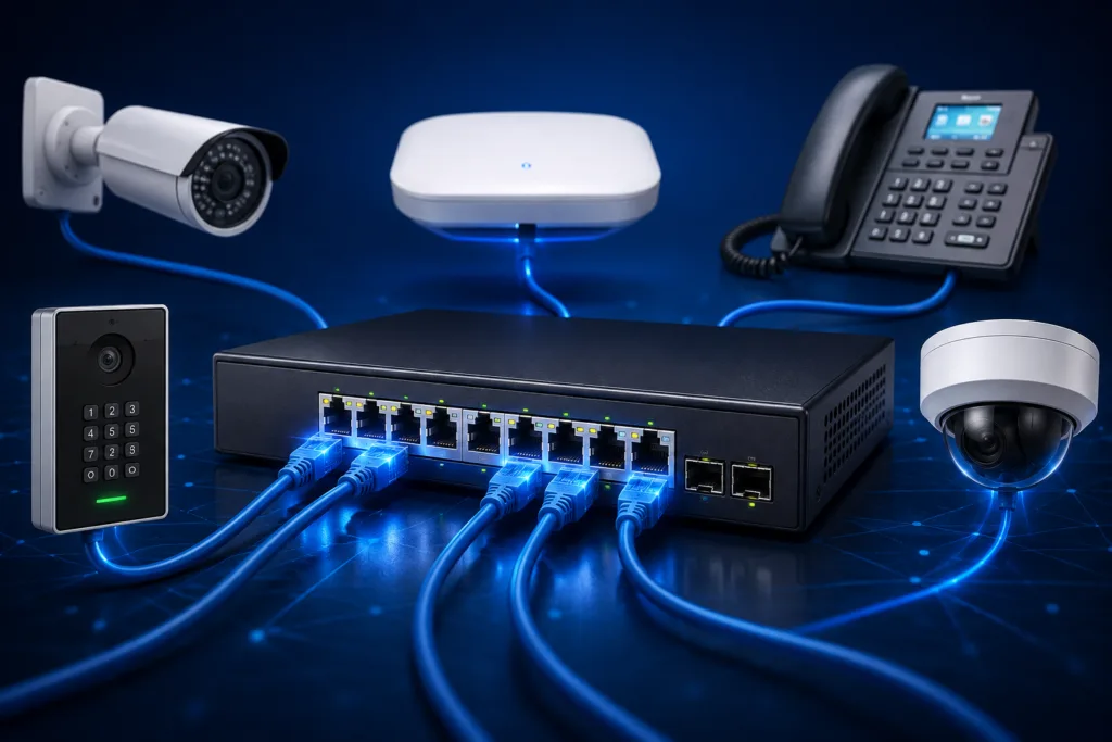 Switch PoE: qué es, cómo funciona y cuándo merece la pena