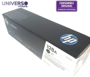 Toner original HP 128A CE320A negro.