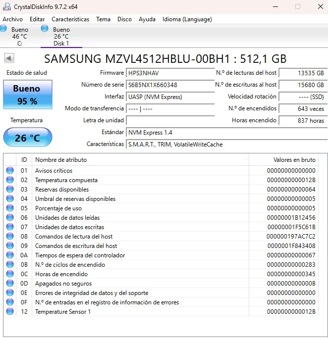 Lote x 4 SSD M.2 NVMe 2280 de 512GB. Varias marcas - Imagen 2